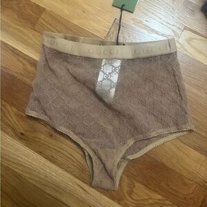 NWT Gucci GG High Waist Lace Panties